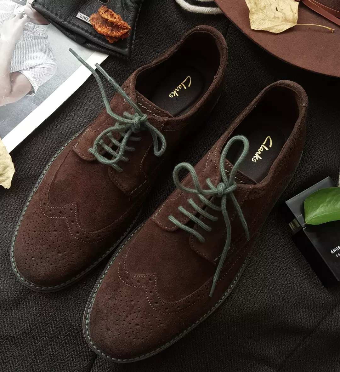 کفش مردانه چرم نبوک Clarks