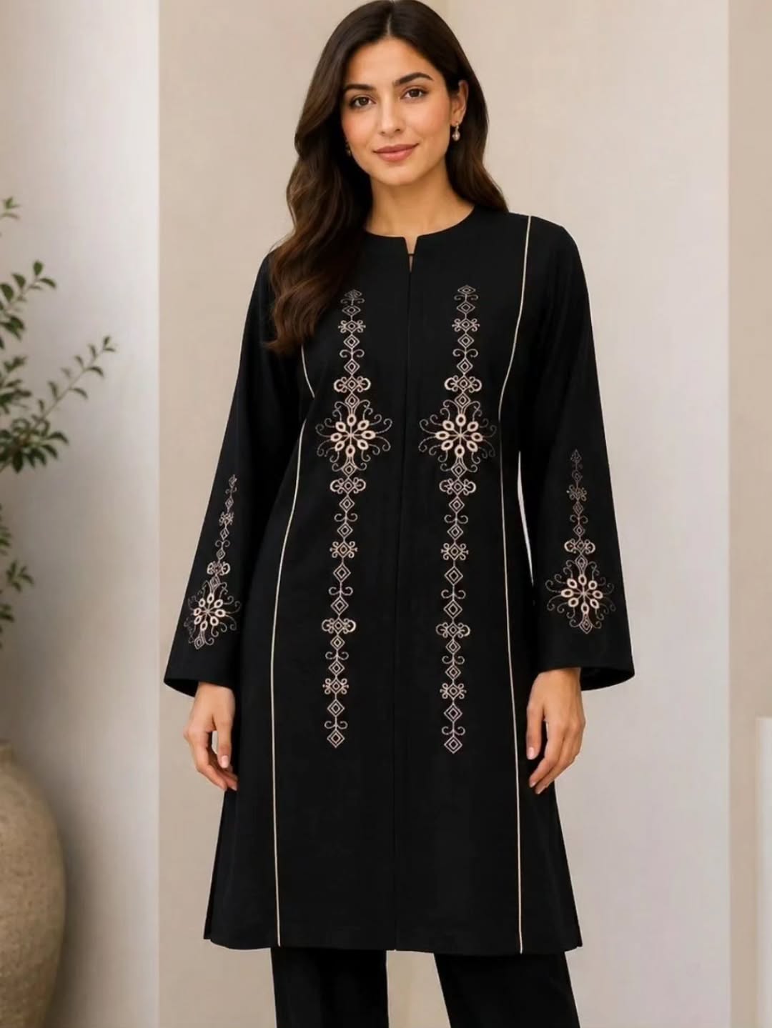 مانتو گلدوزی گیسو