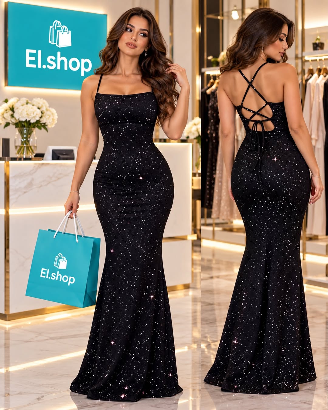 پیراهن مجلسی مشکی