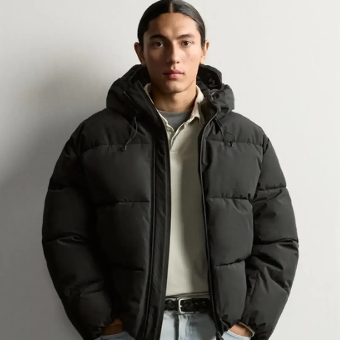 کاپشن پافر مردانه Zara Ripstop