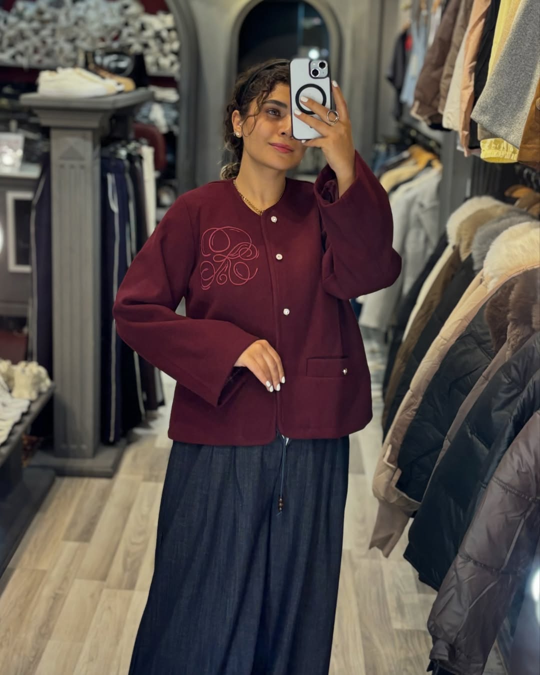 کت فوتر گلدوزی شده