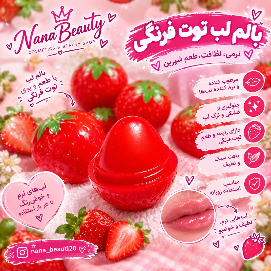 بالم لب توت‌فرنگی