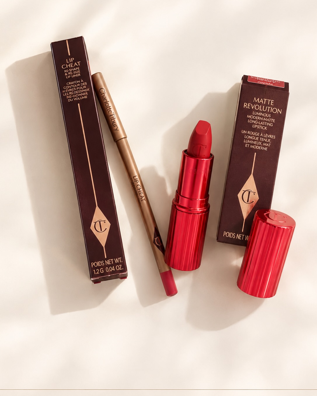 ست رژلب و خط لب Charlotte Tilbury