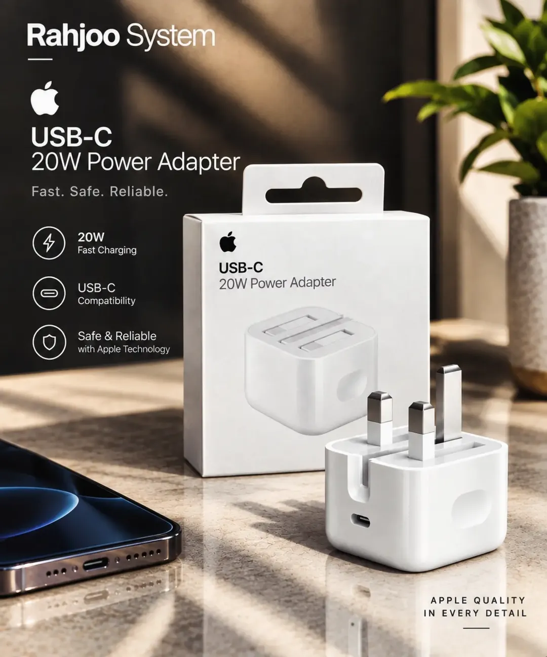 شارژر Apple USB-C 20W