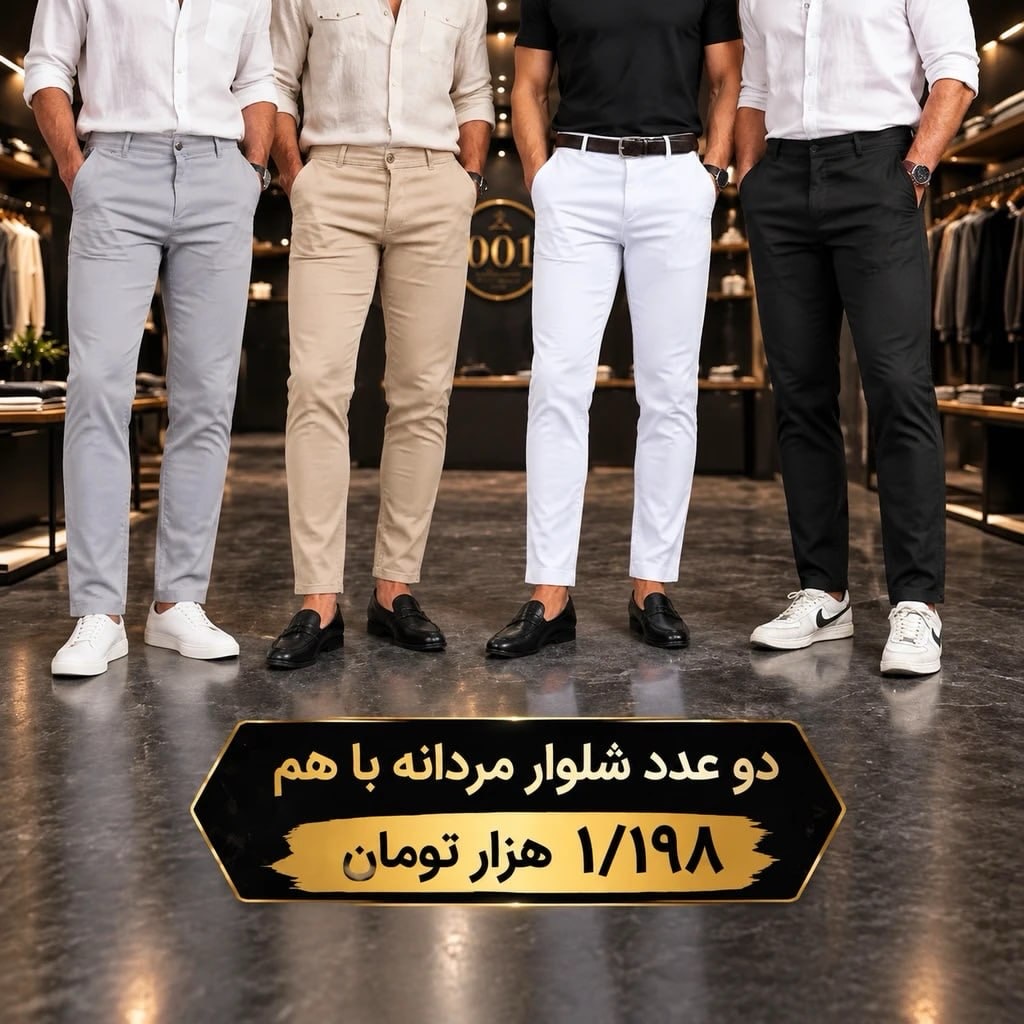 ست ۲ عدد شلوار مردانه شیکسون