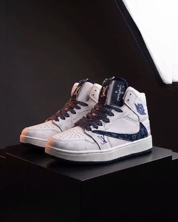 نایک ایر جردن ۱ مید (کاستوم Travis Scott x Louis Vuitton)