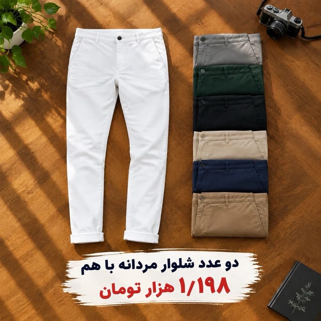 ست ۲ عدد شلوار مردانه شیکسون