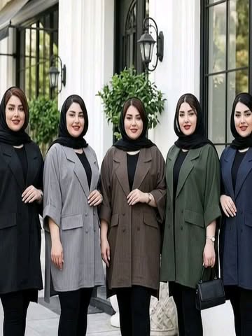مانتو کت سایزبزرگ مدل بانو