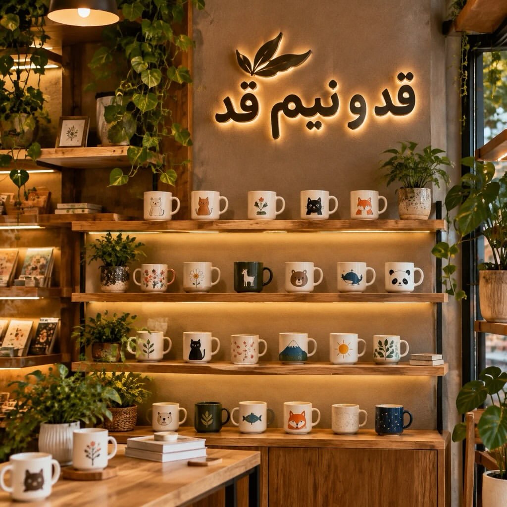 ماگ سرامیکی قد ونیم قد - مجموعه ماگ‌های فانتزی