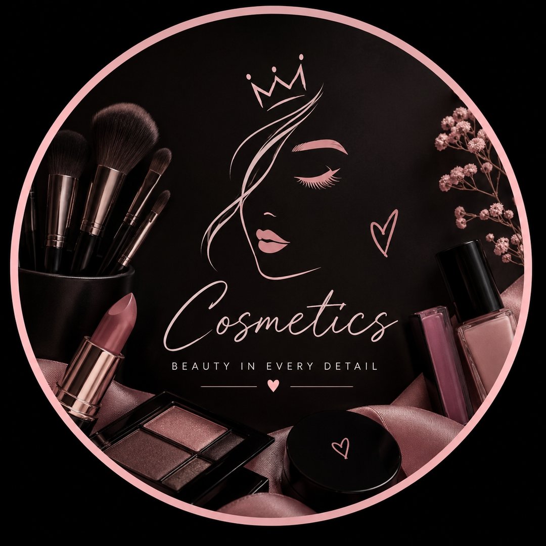 لوگوی لوازم ارایشی لاکچری کوین💄✨