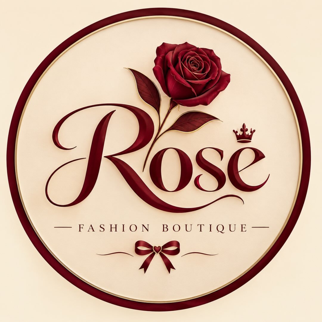 لوگوی آنلاین شاپ رُز🎀🛍️