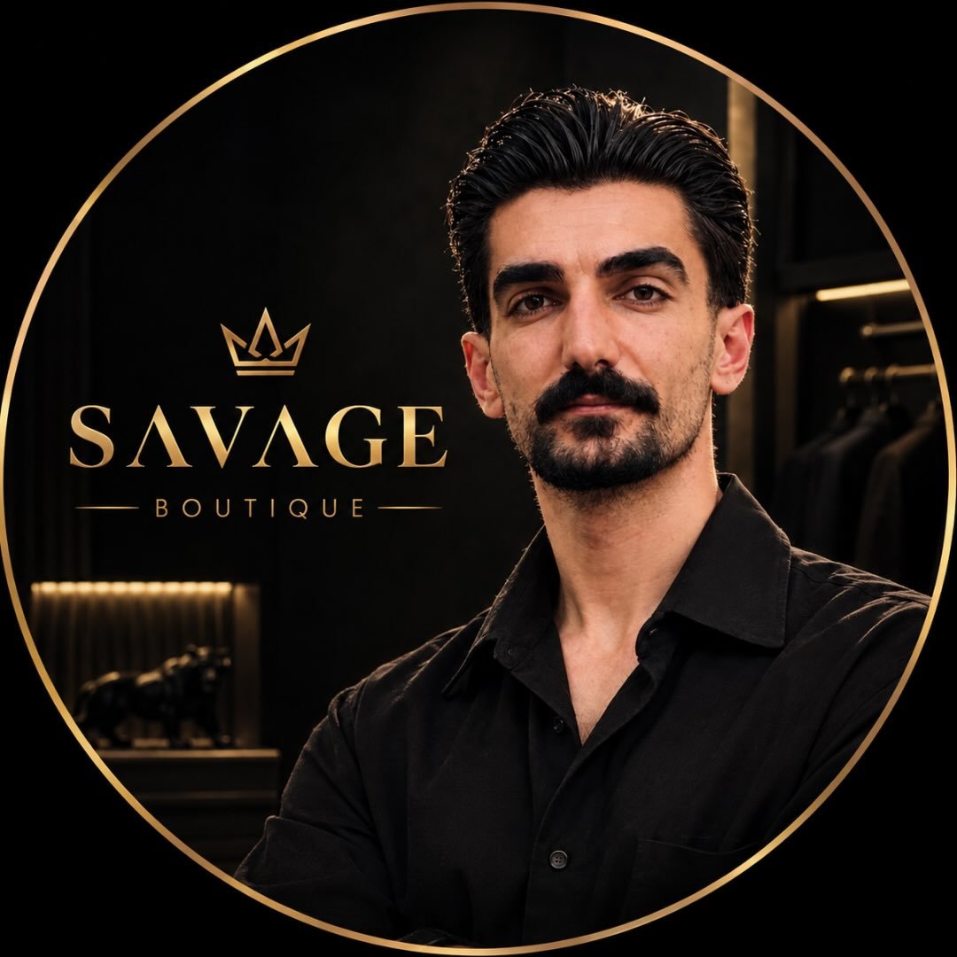 لوگوی 𝗦𝗔𝗩𝗔𝗚𝗘 🖤 𝐄𝐬𝐭𝐲𝐥، 𝐛𝐞𝐝𝐨𝐧 𝐭𝐨𝐳𝐢𝐡
