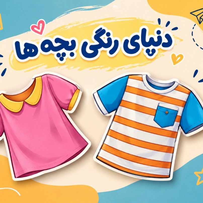 لوگوی دنیای رنگی بچه ها 🌈/استان بوشهر